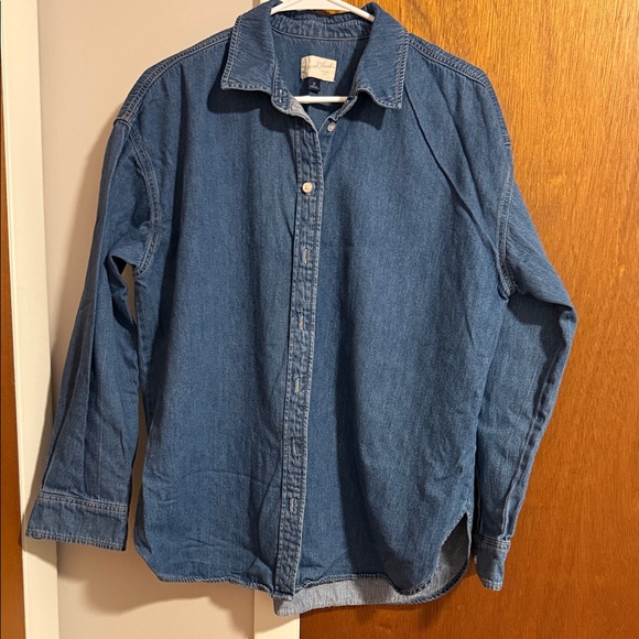 Universal Thread Tops - Universal Thread  Casual Blue Button Down Shirt